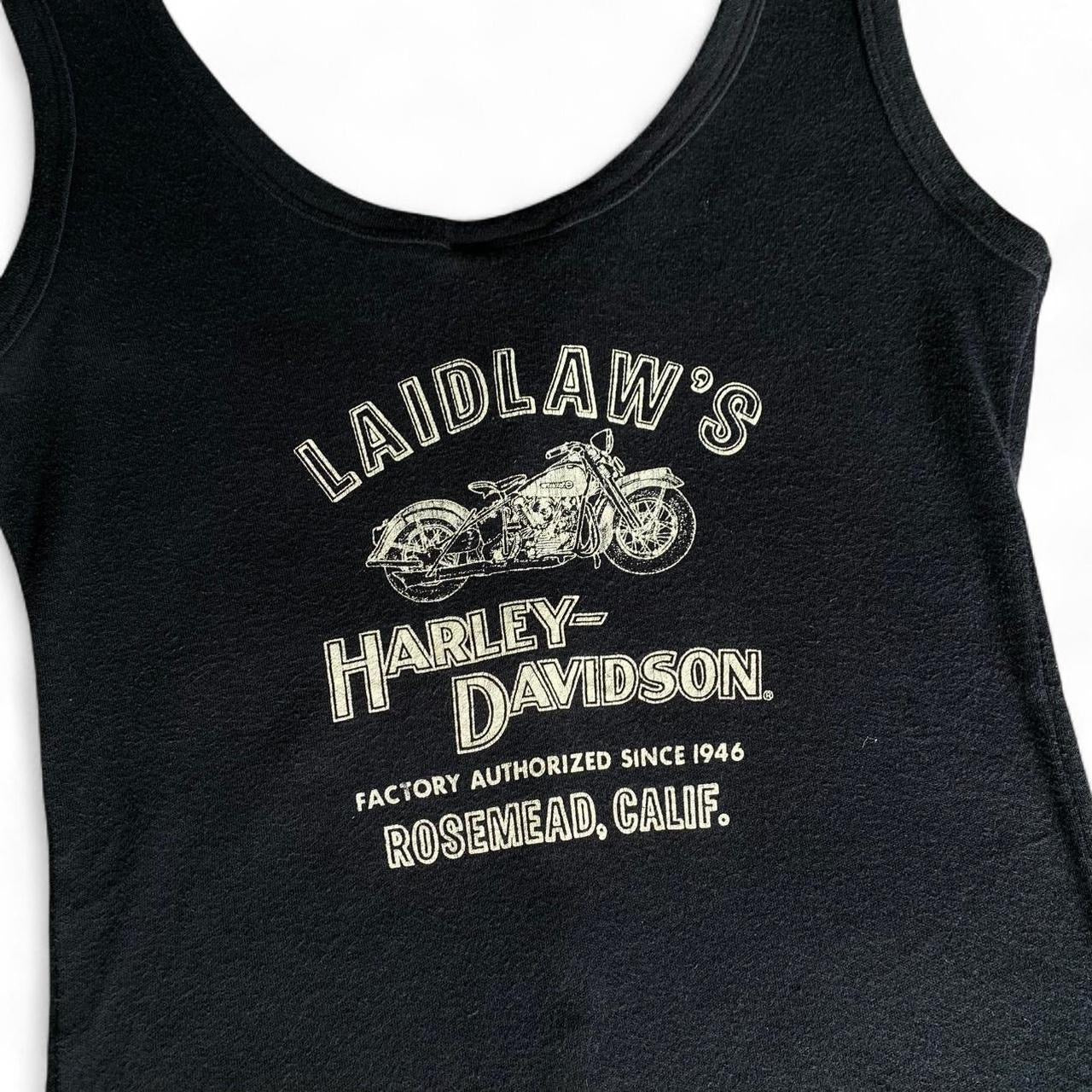 Y2K Harley Davidson Eagle button up tank top