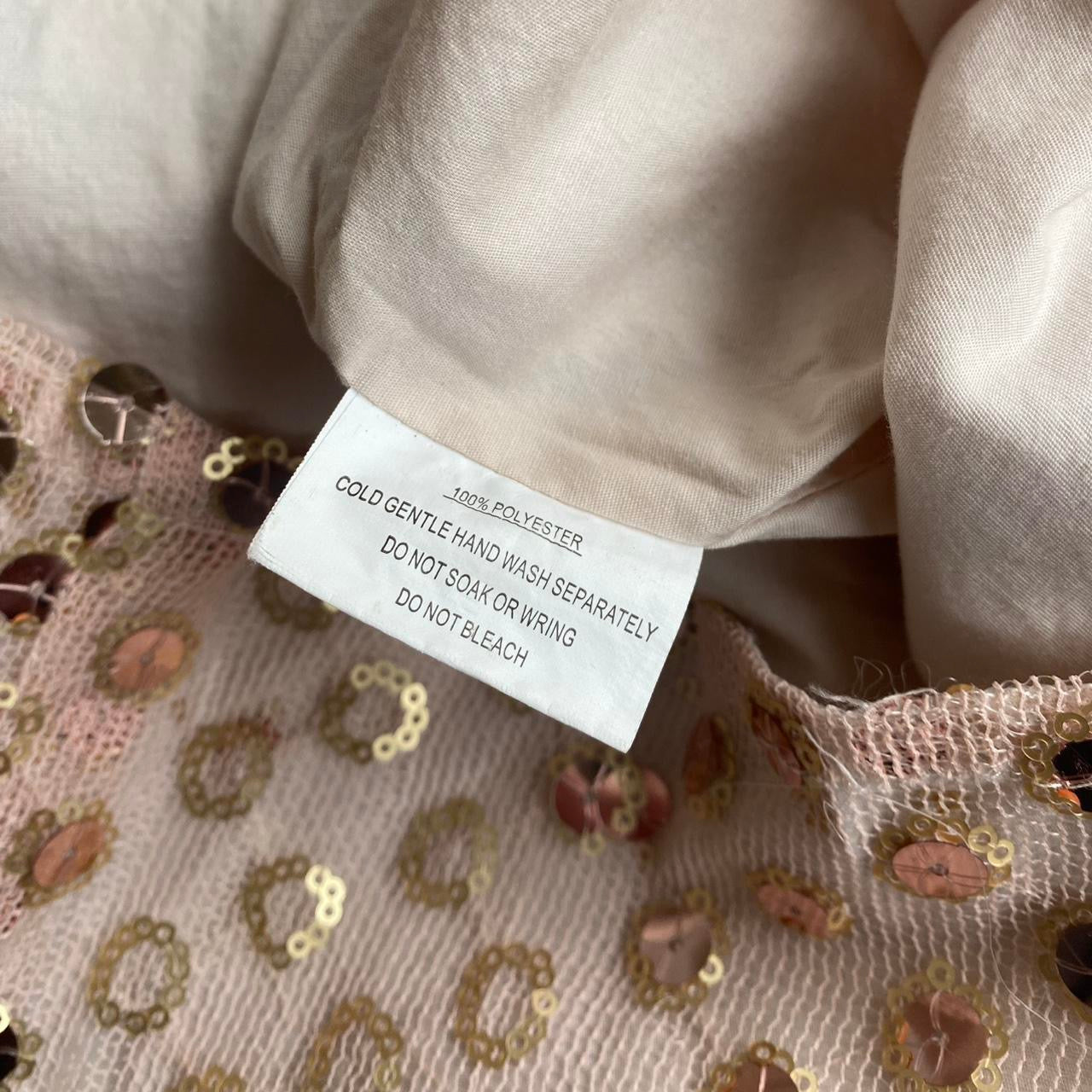 Gorgeous beige sparkly Sequin tee