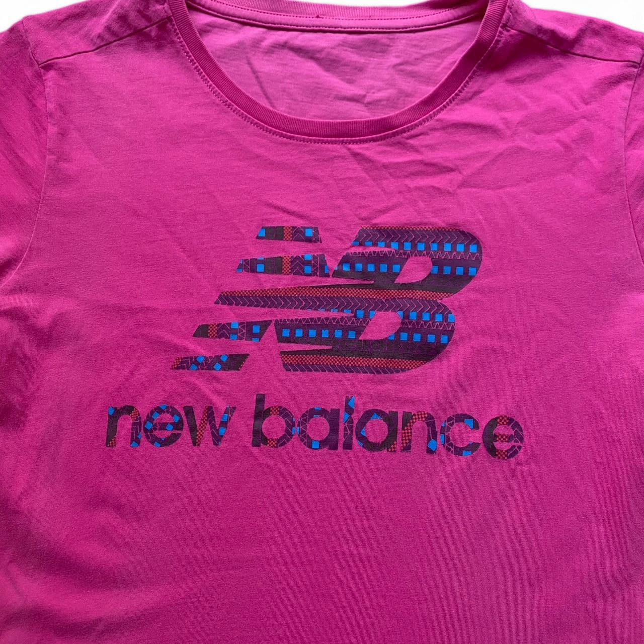 Pink New Balance short sleeve tee
