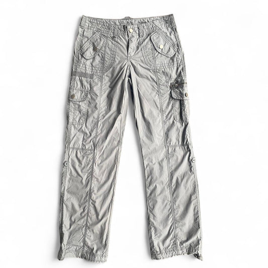 Y2K Grey low-rise cargo pants