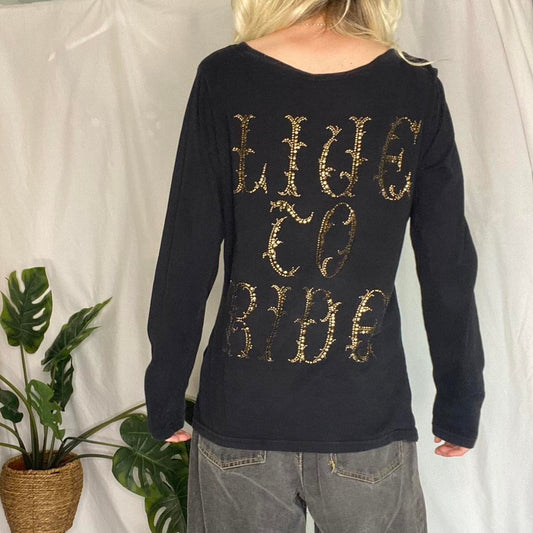 Cool Graphic Harley Davidson Longsleeve Top