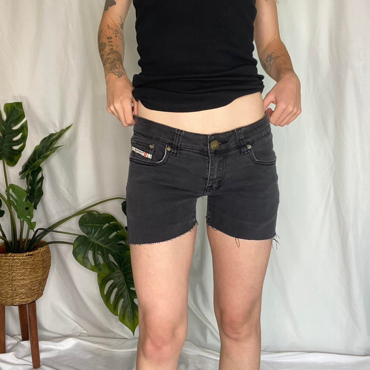 Vintage Diesel re-worked denim shorts