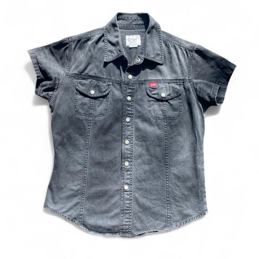 Black Denim Button Up Shirt
