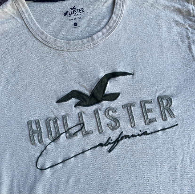 Cute sage green Hollister graphic tee!