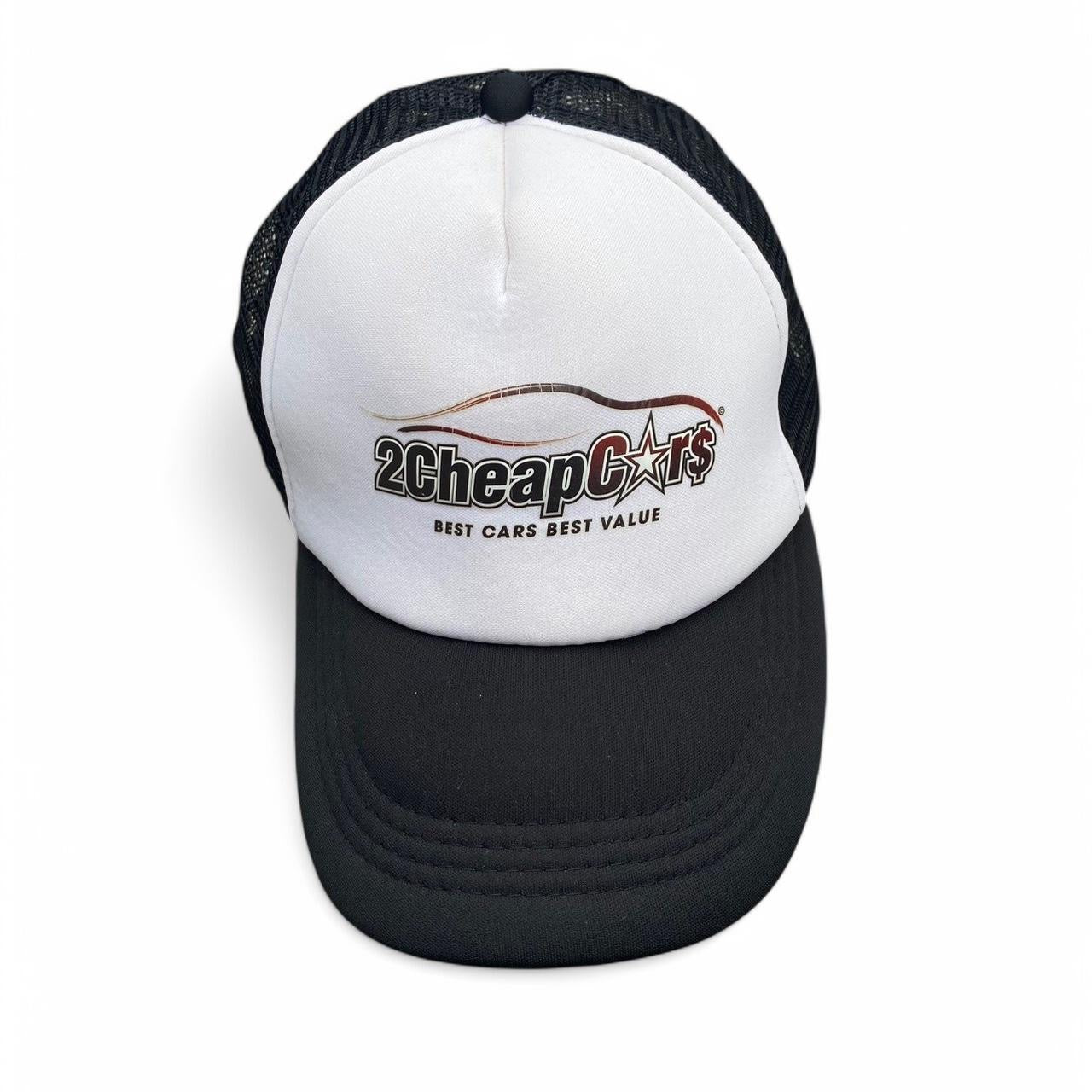 Black and white trucker hat