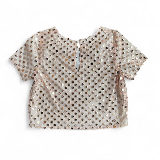 Gorgeous beige sparkly Sequin tee
