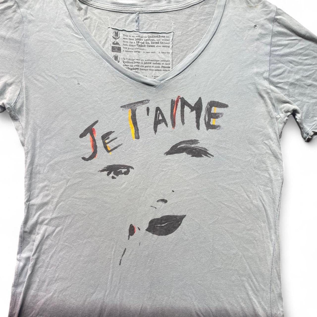 Light Blue ombre graphic quicksilver tee