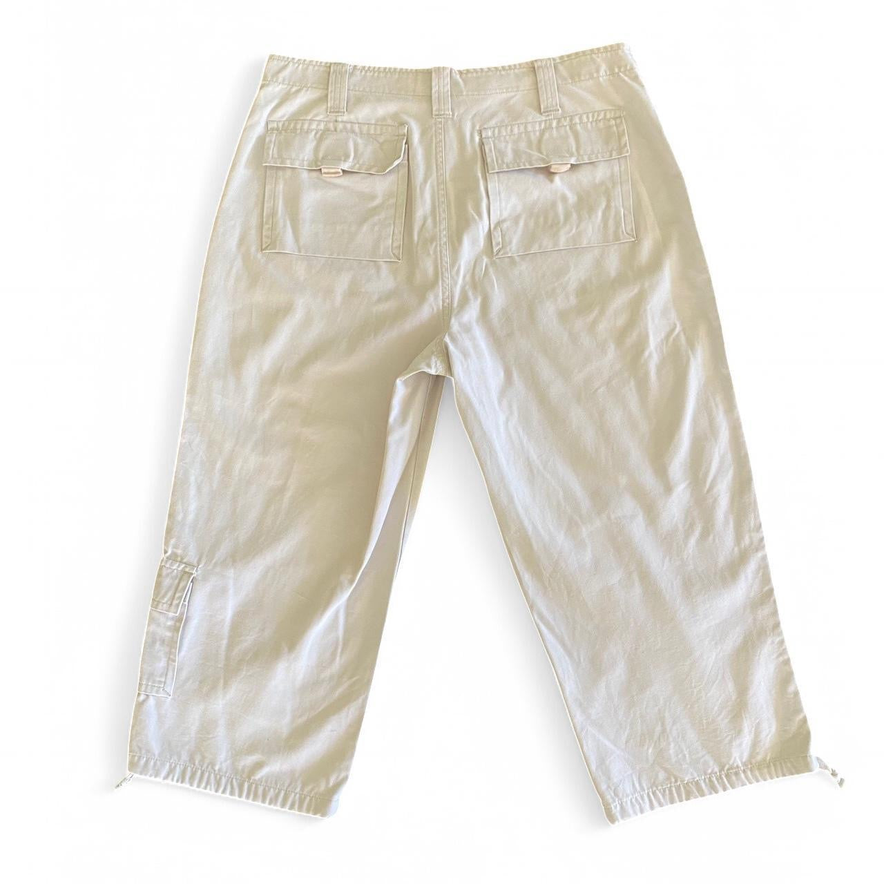 00s Cream cargo 3/4 pants