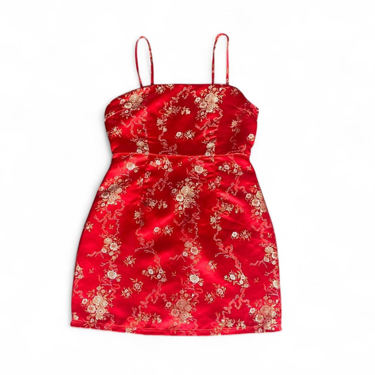 Stunning I.AM.GIA red snake floral mini dress!