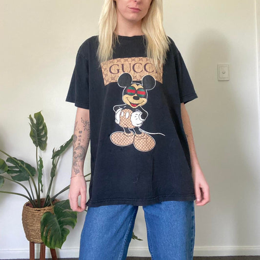 Vintage Gucci Style Mickey Mouse T-Shirt