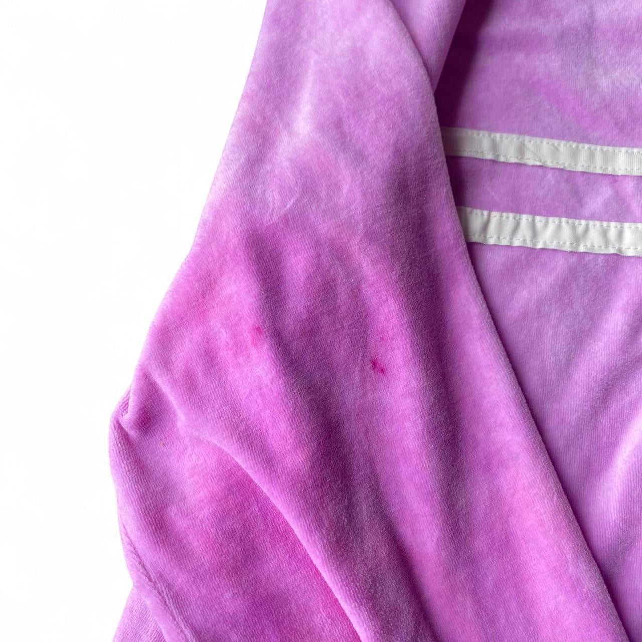 Enyce Vintage Pink Velour track jacket with white stripe!!