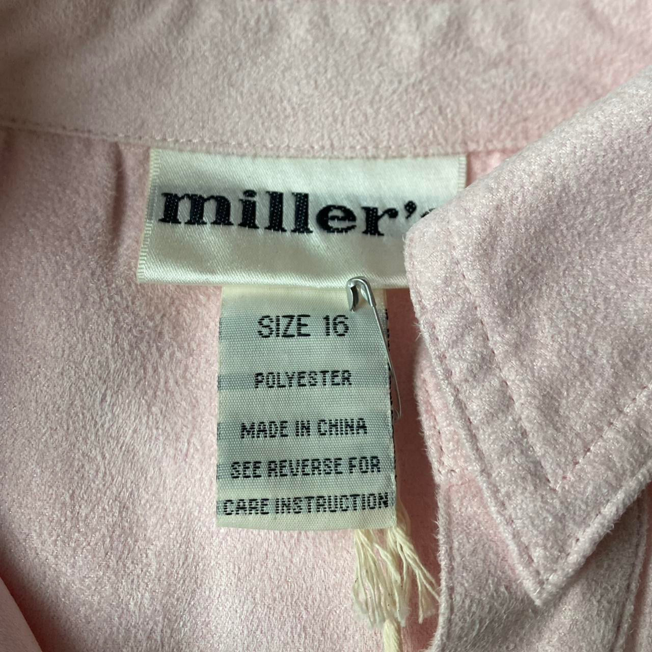 The cutest vintage baby pink western suede shirt