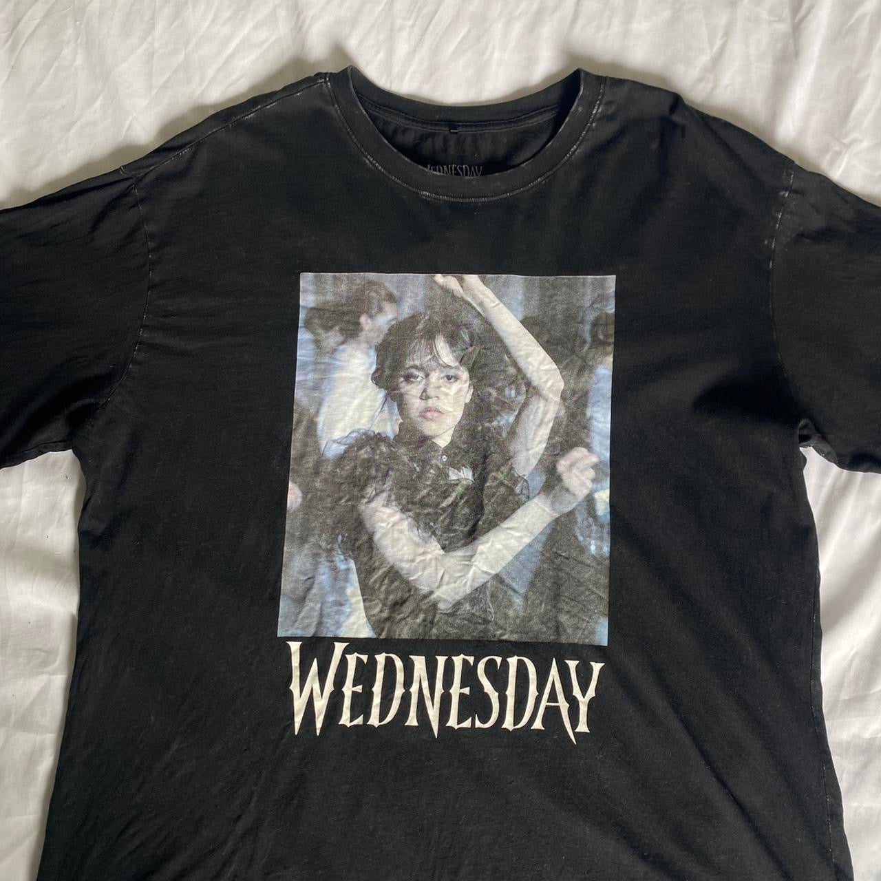 Cool Wednesday black graphic t-shirt