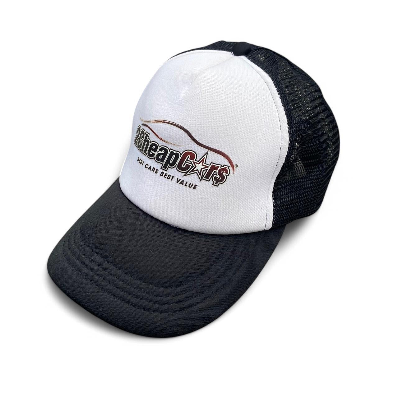 Black and white trucker hat