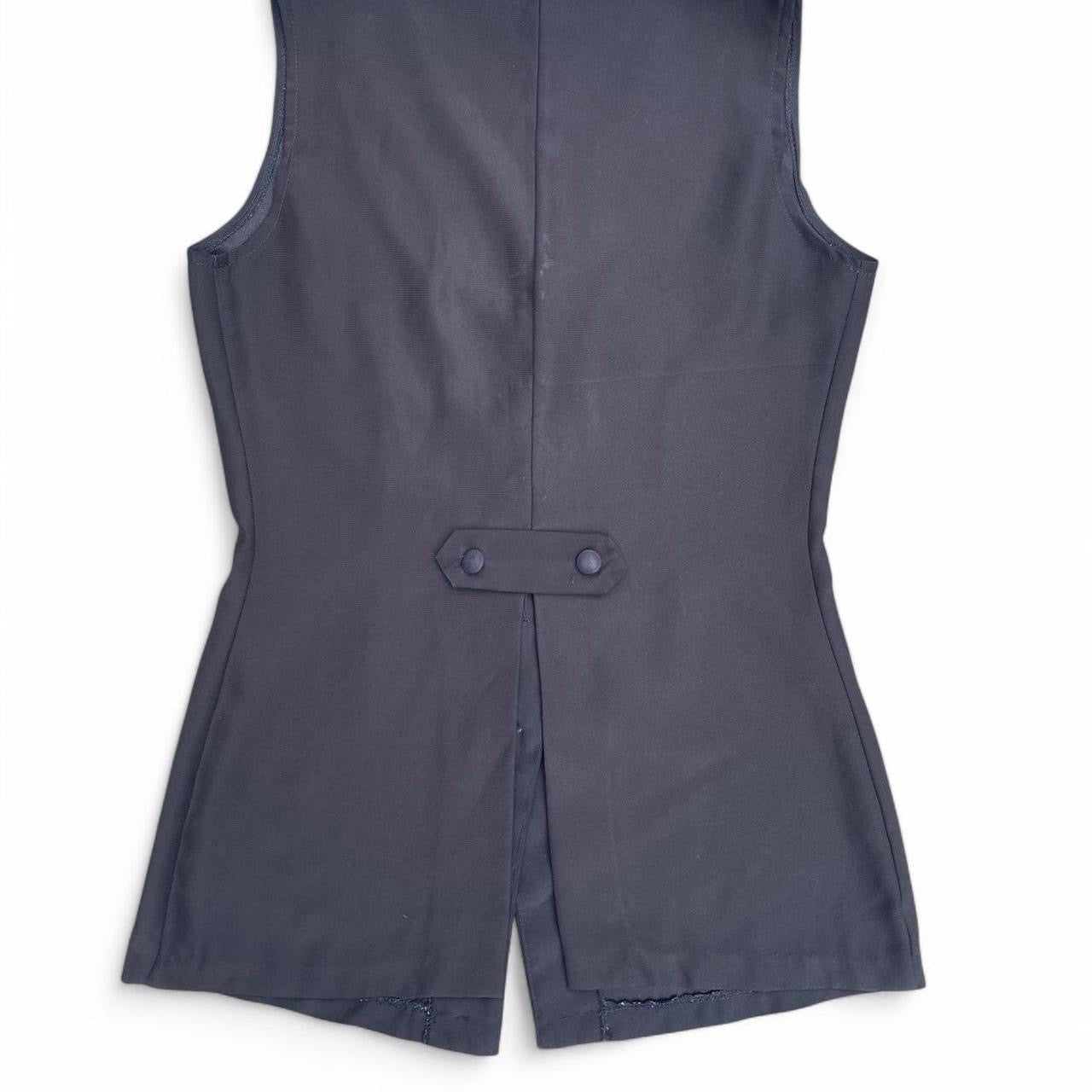 Vintage 90s Black button-up vest