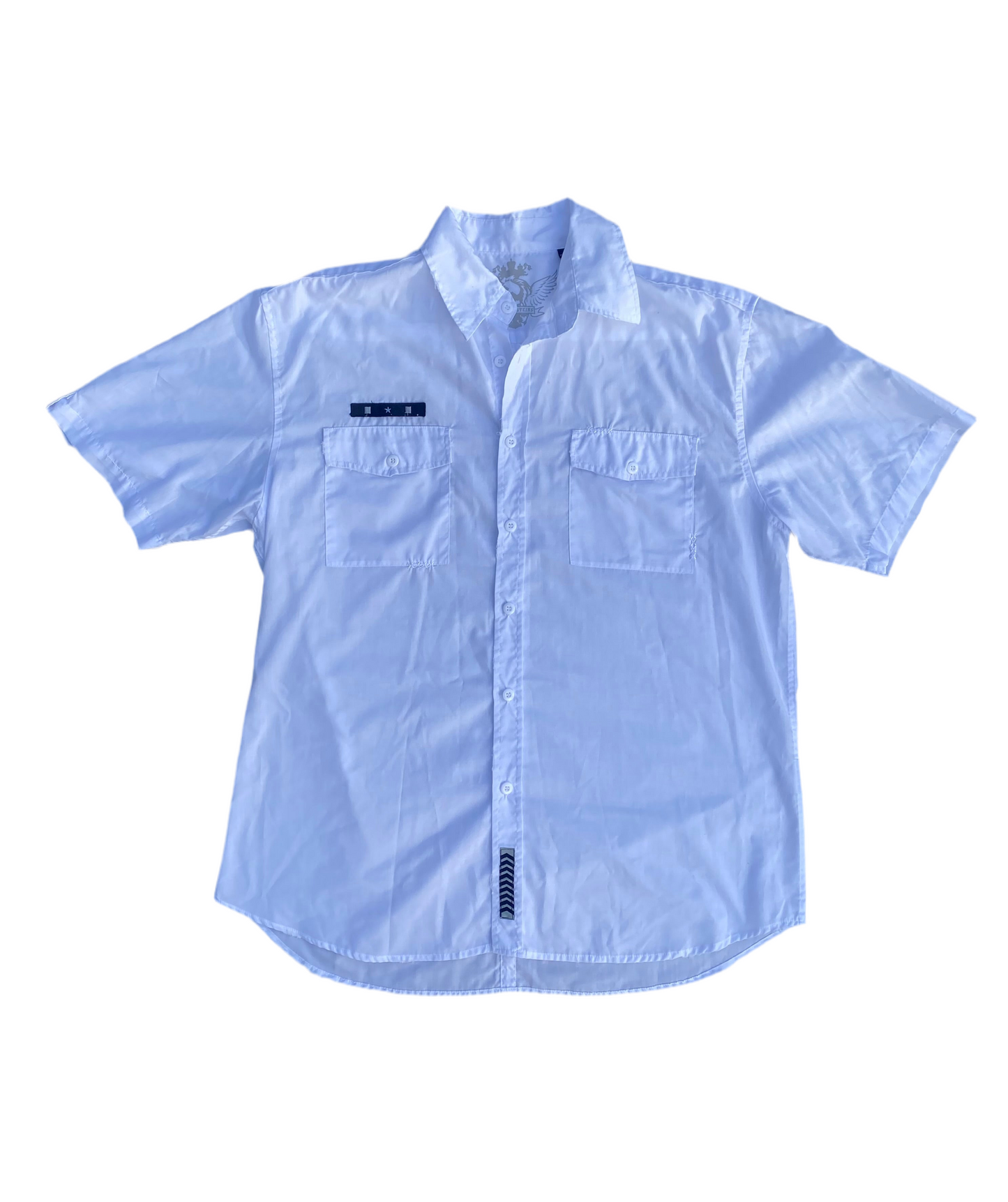 00s Hallensteins white button-up shirt