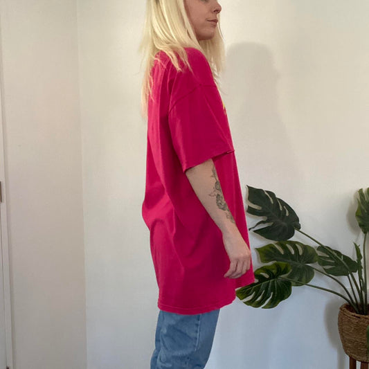 Thrasher pink and yellow tee