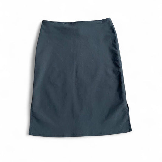 Vintage 90's black bodycon midi skirt