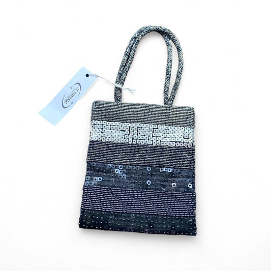 Gorgeous Y2K stripe beaded mini bag