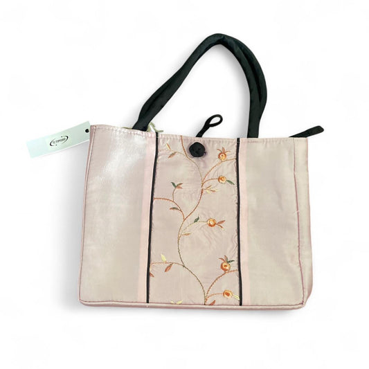 Baby Pink Japanese Style embroidered handbag
