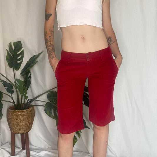 Cute Vintage Red corduroy shorts!