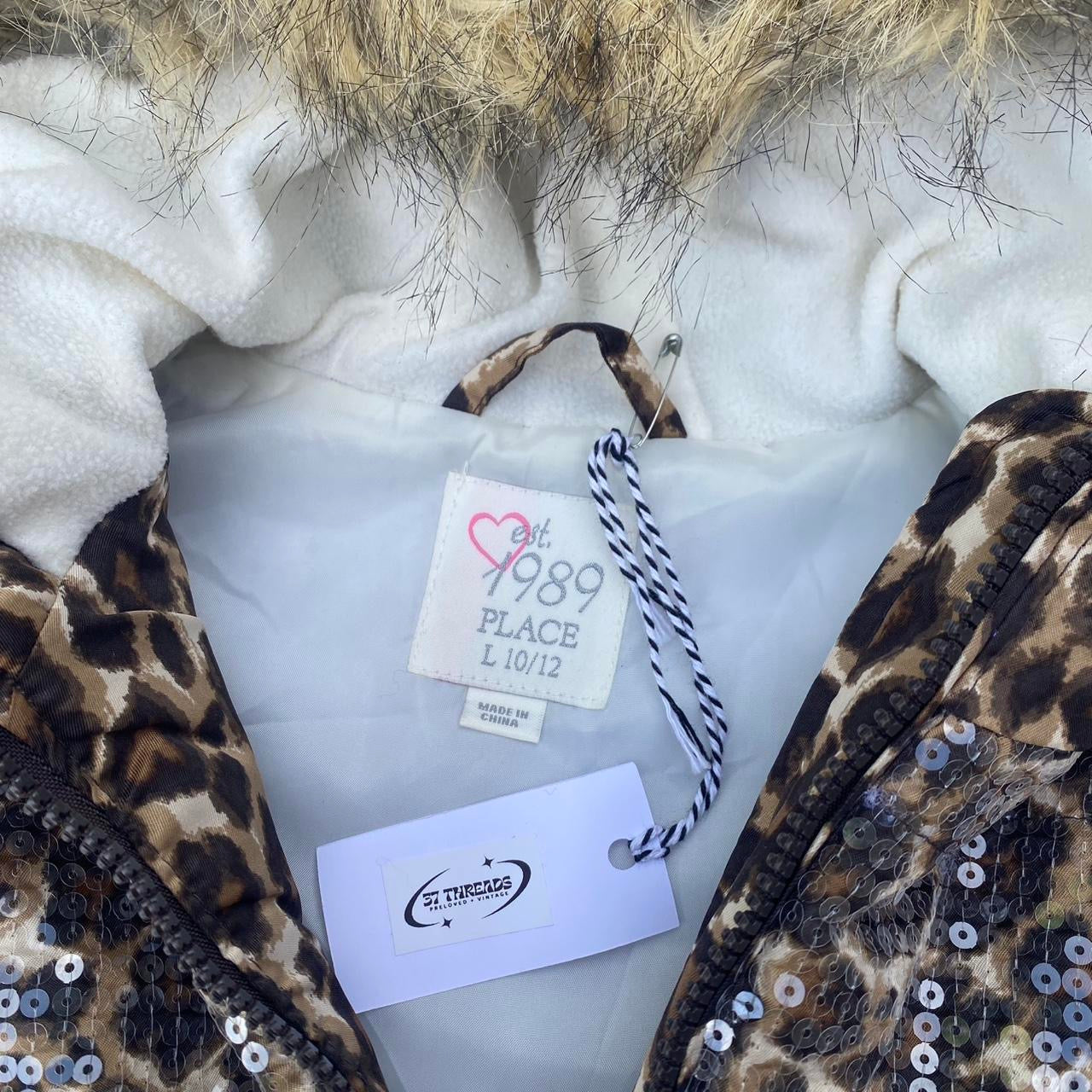 Black and Brown Cheetah Print Sequin Puffer Vest!