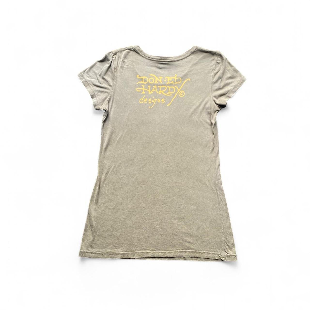 Khaki Green Ed Hardy Skull tee