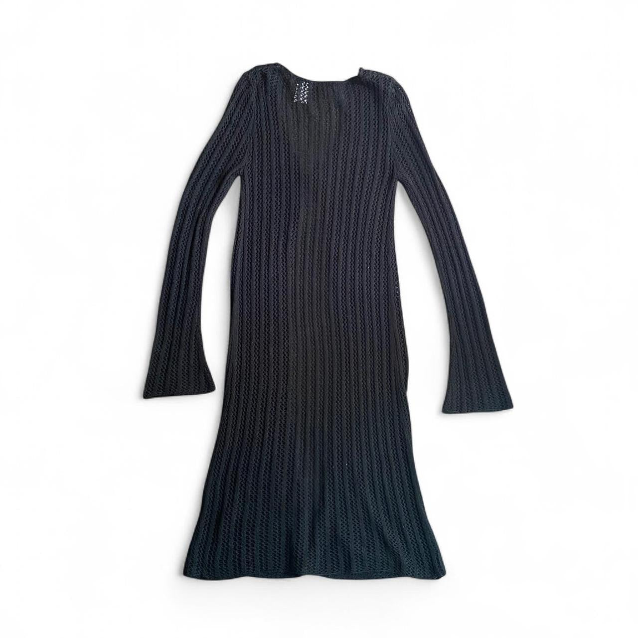 Black Garage knit tie up cardigan