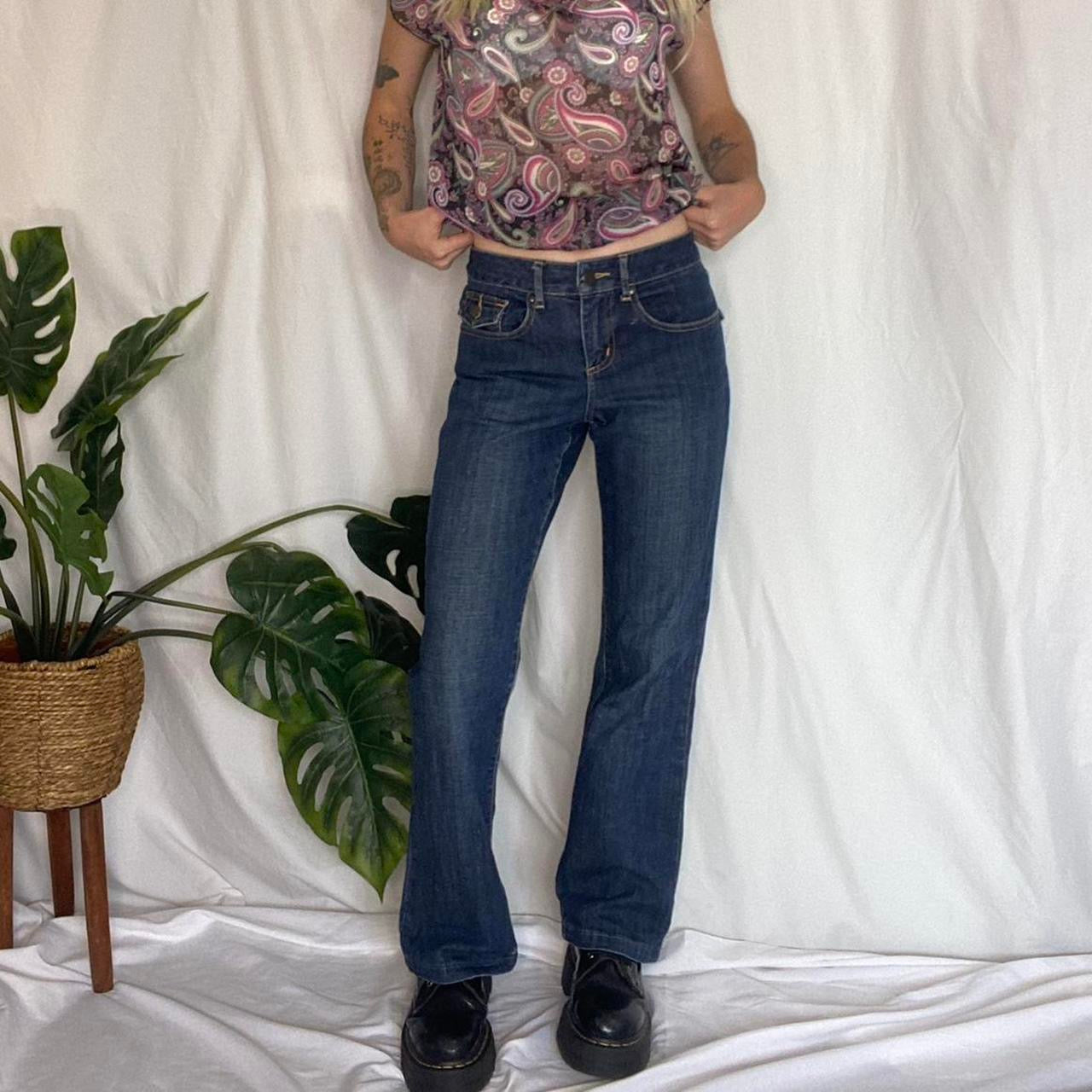 Y2K mid rise straight leg denim Jeans