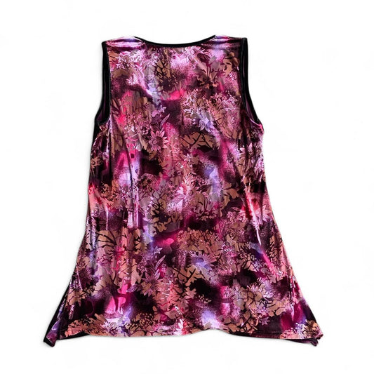 Burgundy and purple velvet tank top/dress
