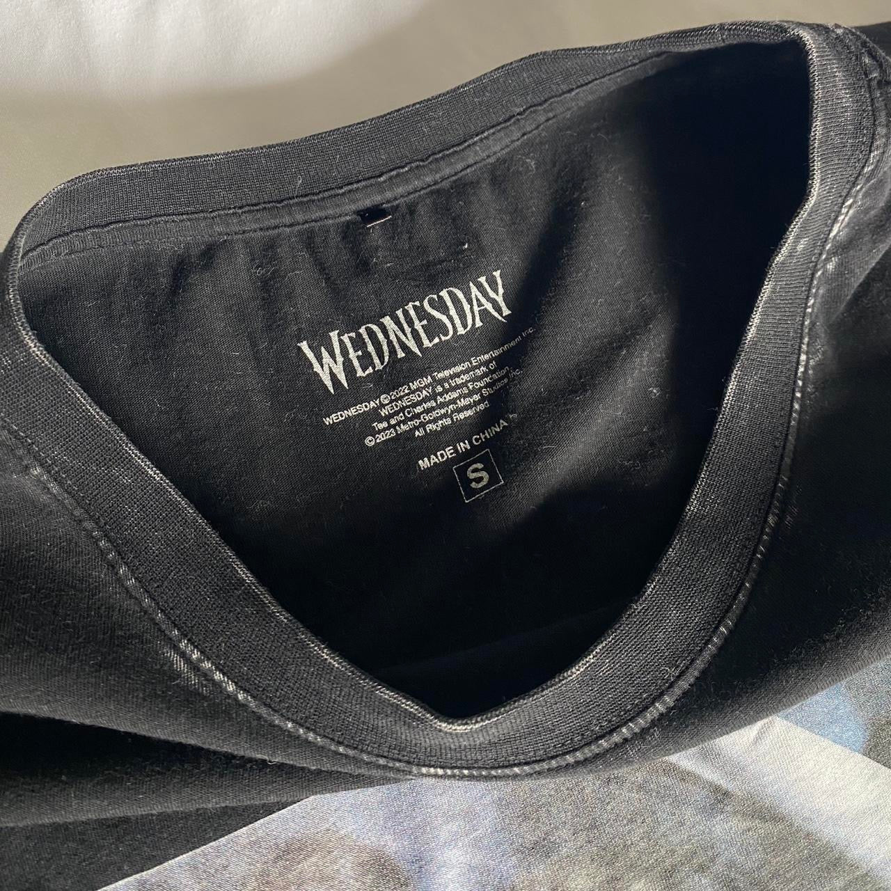 Cool Wednesday black graphic t-shirt