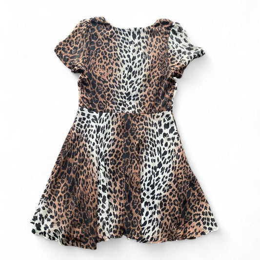 Cute babydoll Leopard print mini dress