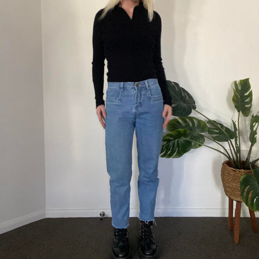 Vintage High waisted blue denim jeans