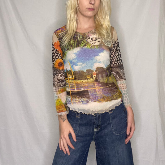 Amazing Vintage 90s long sleeve top