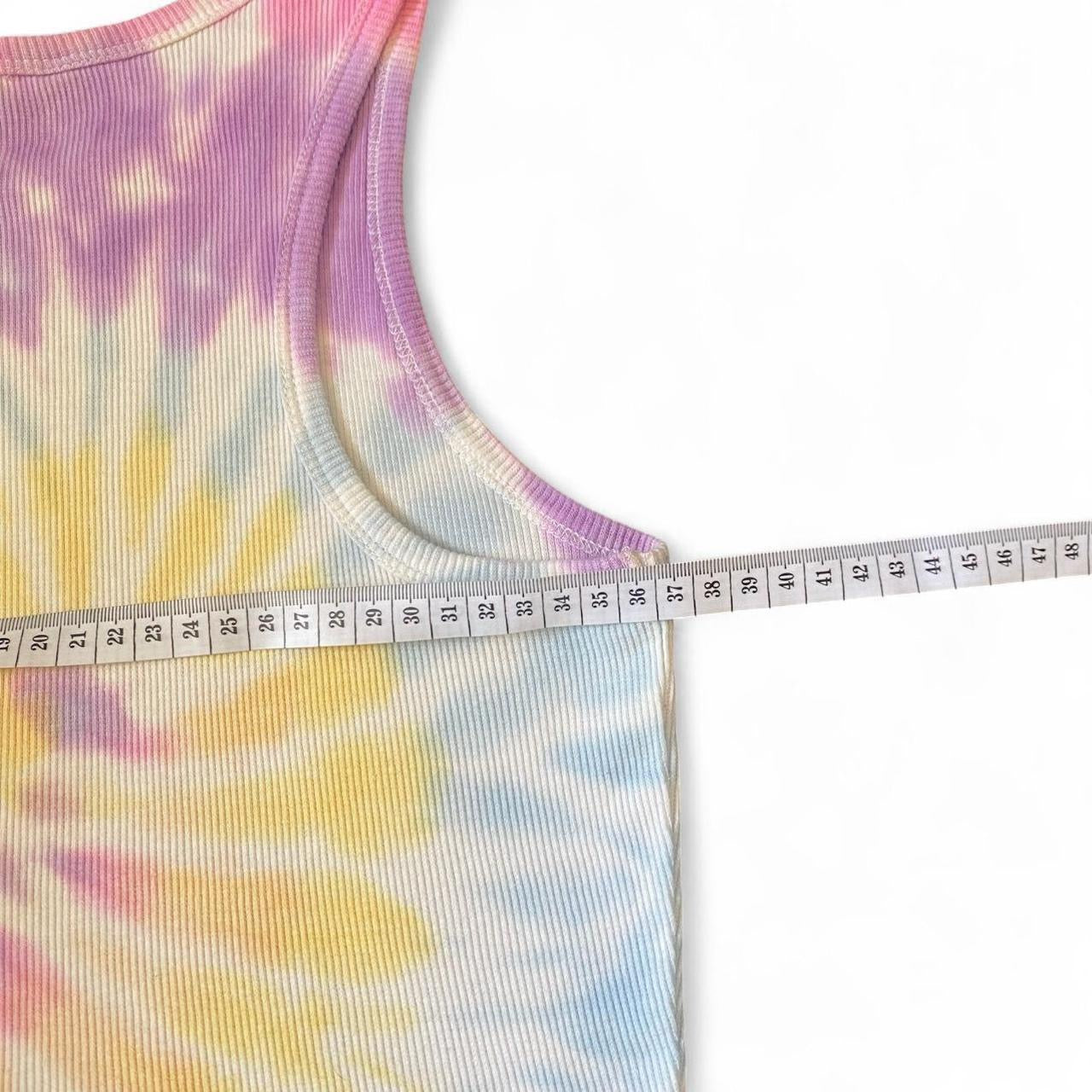 Pastel tie-dye tank top