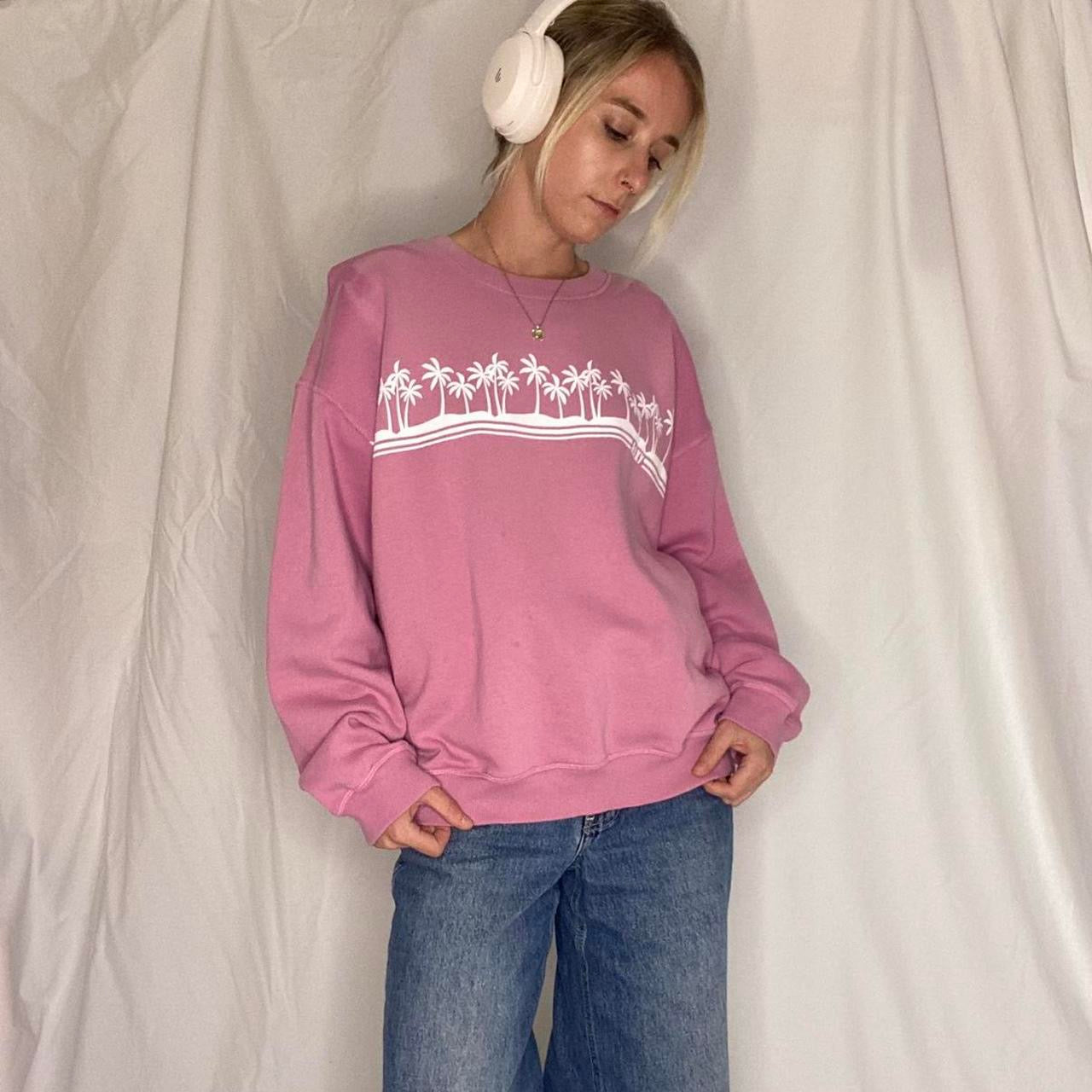 Pink Roxy Surfer Crew Neck Sweatshirt