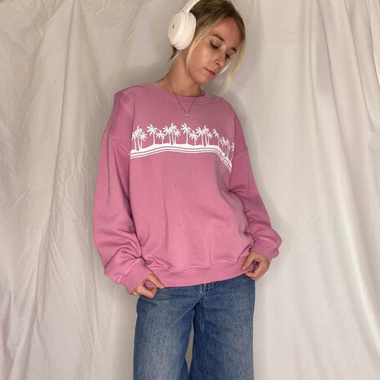 Pink Roxy Surfer Crew Neck Sweatshirt