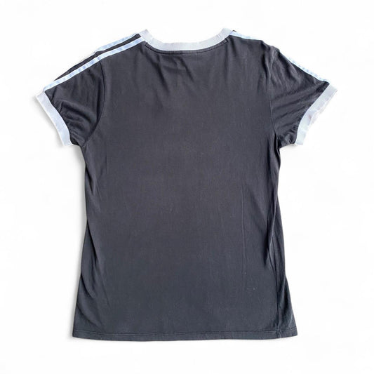 Cool Black Adidas tee with white stripes