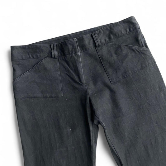 Y2K Low-rise straight leg black pants