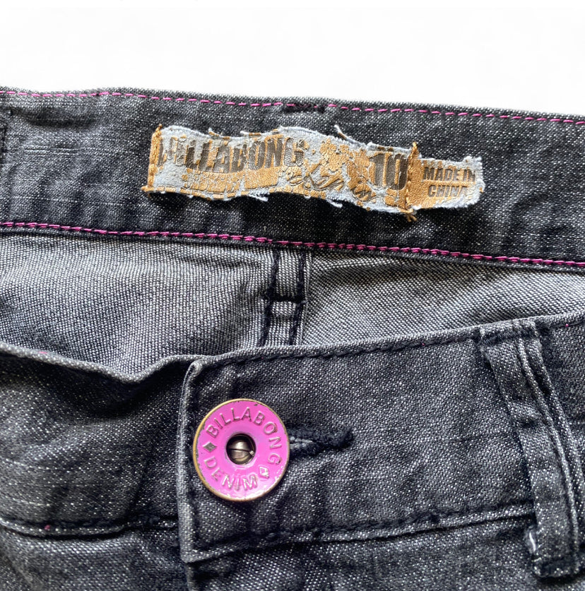 Billabong Black Denim Jorts