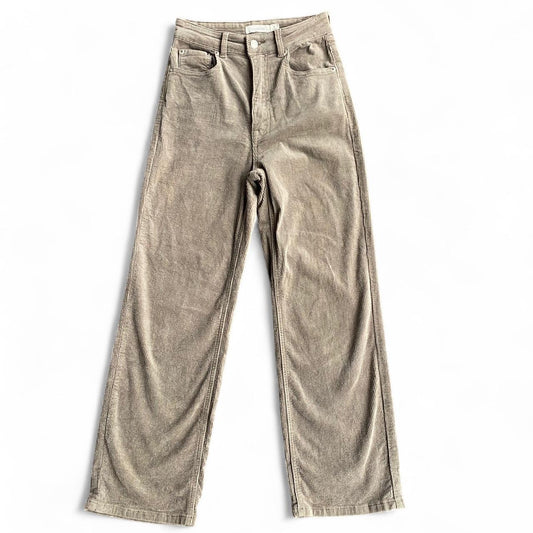 Light brown corduroy high waisted pants
