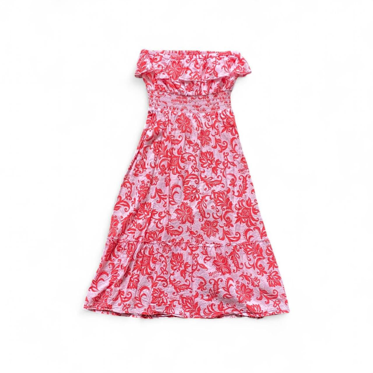 The cutest Roxy red and pink summer dress