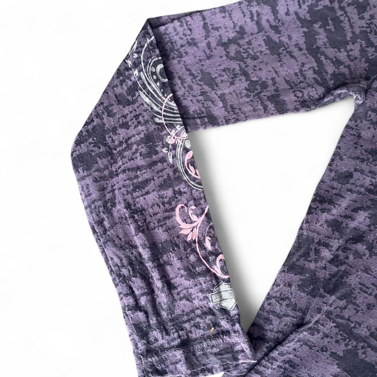 Y2K Harley Davidson Pink and Purple Longsleeve