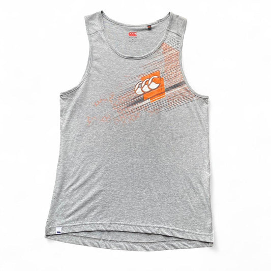 Y2K Grey Canterbury sportswear tank top