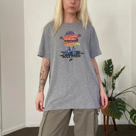 Grey Nike burger graphic t-shirt