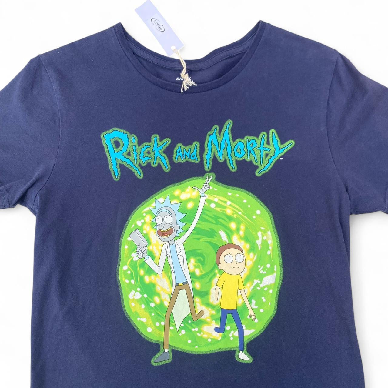 Navy Rick and Morty cotton T-shirt