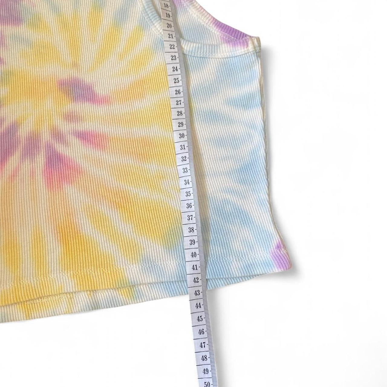 Pastel tie-dye tank top