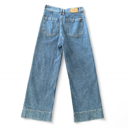 Wide leg highwaisted thrills denim jeans