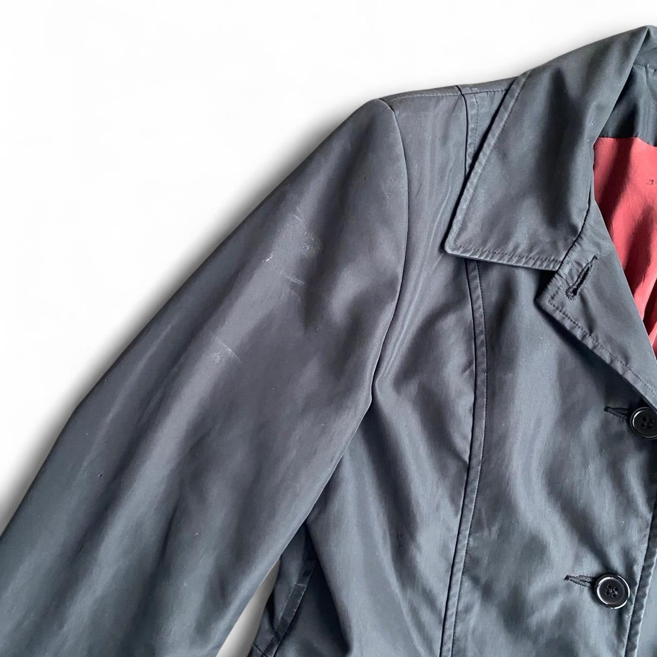 Vintage Black 90s long sleeve button up coat