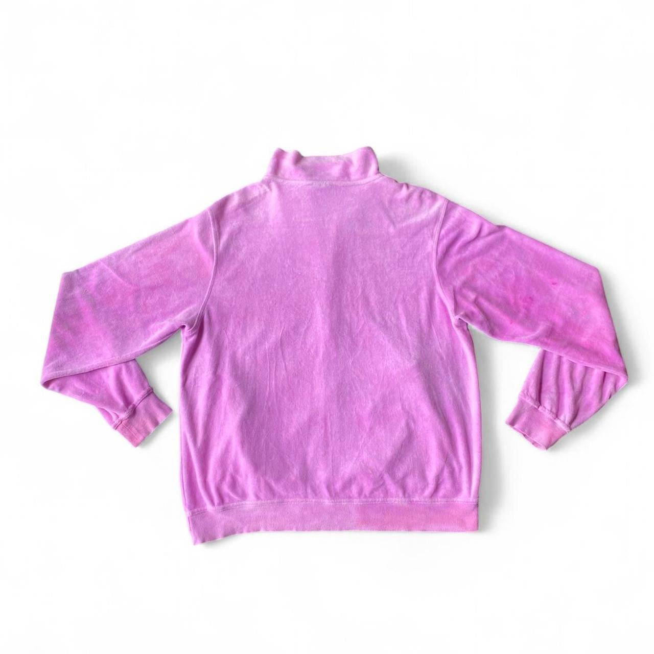 Enyce Vintage Pink Velour track jacket with white stripe!!